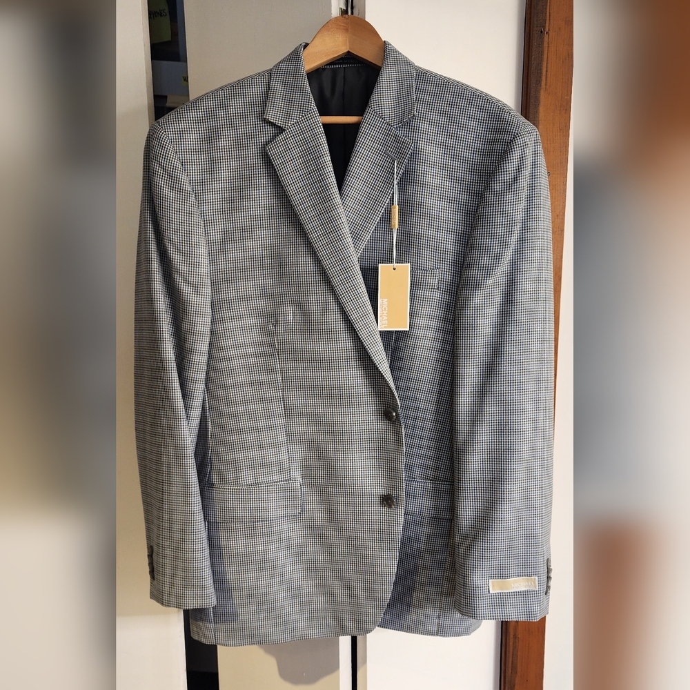 Michael Kors Gray Sport Coat with Subtle Pinstripes